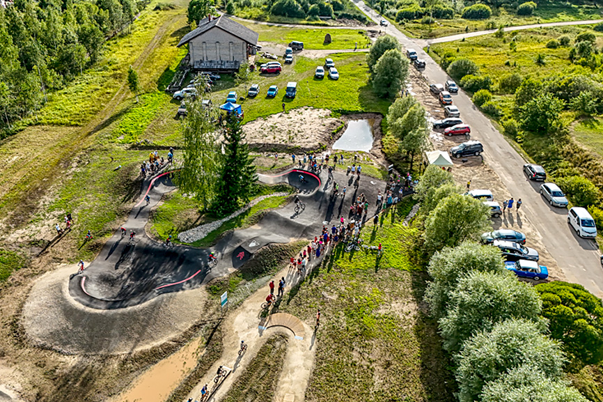 Ērgļu ciemā tapusi velotrase (Vidzeme)