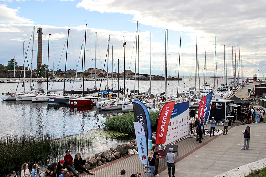 «Gulf of Riga Regatta» piestāj Salacgrīvas jahtu ostā «Bura»