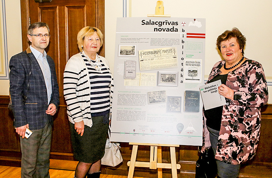 Limbažu Galvenā un Salacgrīvas bibliotēka Latvijas vēsturei veltītā ceļojošā izstādē