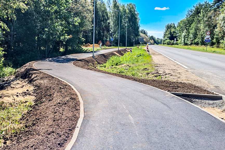 Līvānos izbūvēts veloceliņš līdz aktīvās atpūtas parkam (Latgale)