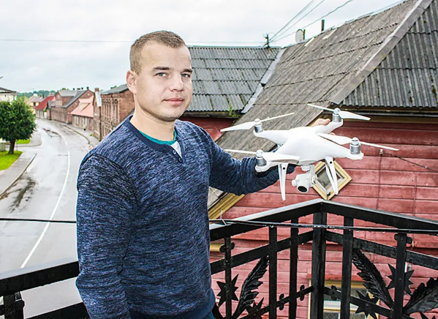 Viļķenietim Agrim drons no hobija top par nodarbošanos
