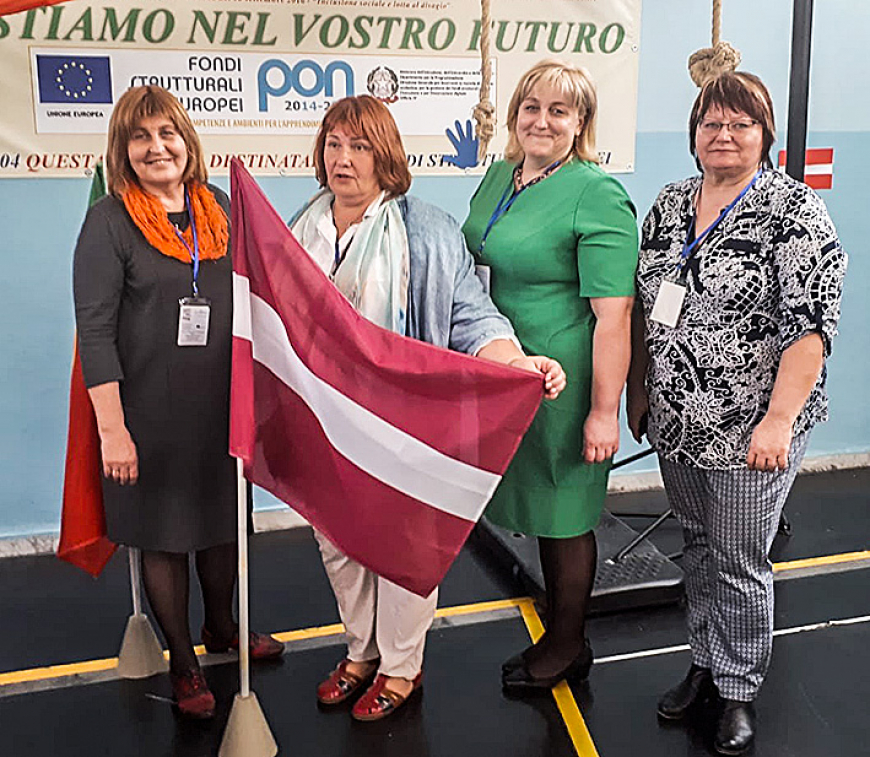 Liepupes skolotājas no Itālijas pārved jaunas idejas un atziņas