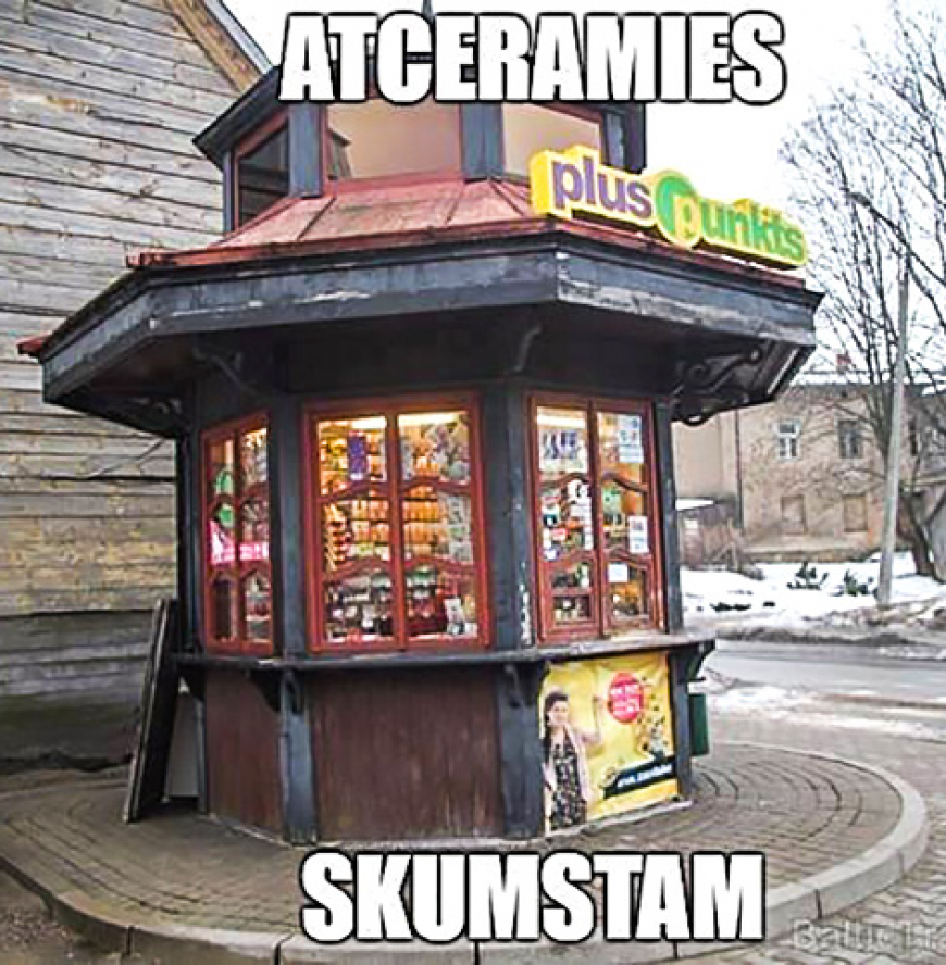 Limbažnieki skumst pēc avīžkioska Cēsu ielā