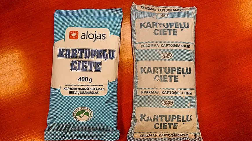 Suminājums visvairāk pirktajai cietes paciņai