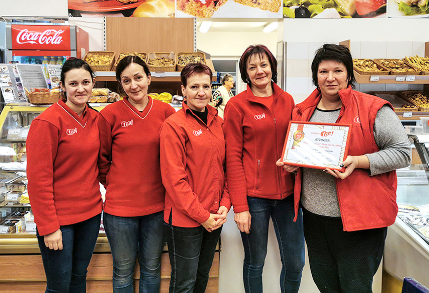 Par labu darbu apbalvo arī mūspuses «top!» veikalus
