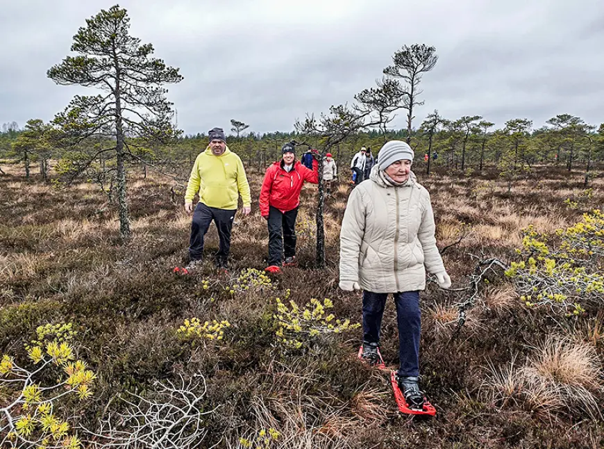 Puikulē ar pārgājienu purvā atzīmē Bezsniega dienu