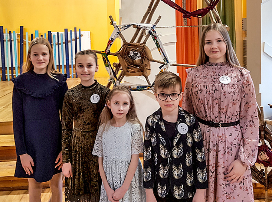 Mūspuses skolēni skatuves runas konkursā Cēsīs