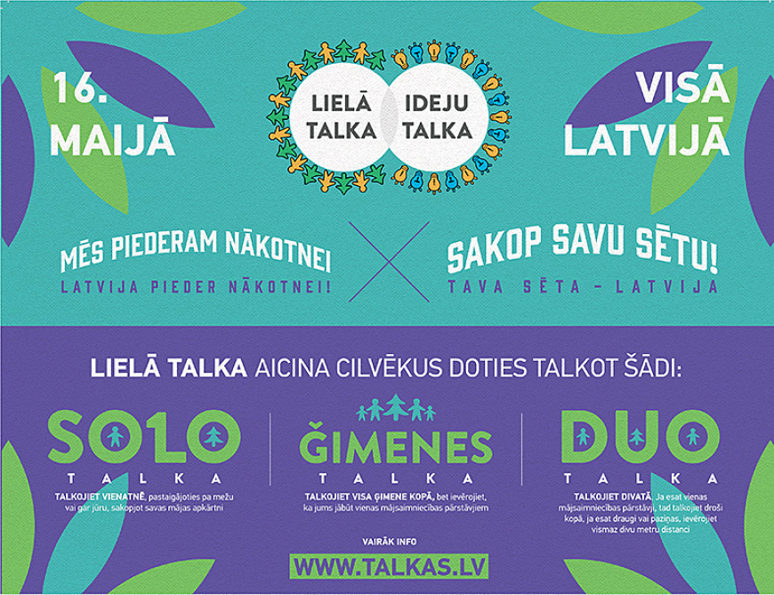 Aicinām piedalīties citādā Lielajā talkā!