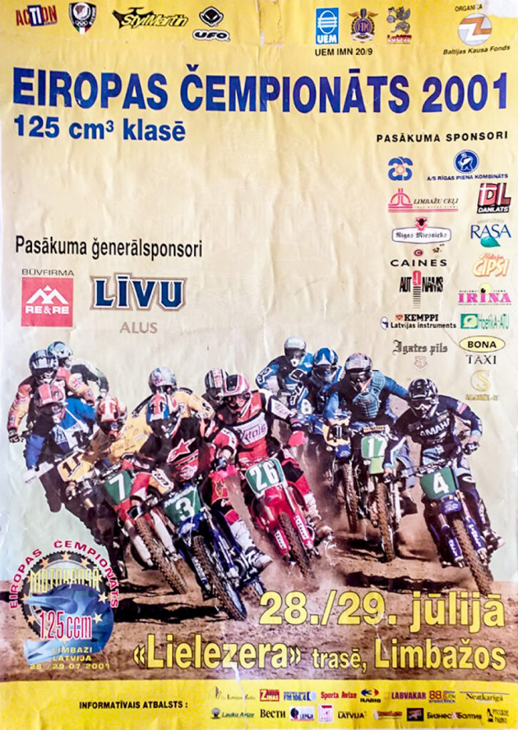 Pirms 20 gadiem Limbažos sacentās Eiropas labākie motosportisti