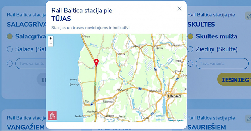 Iedzīvotāji un dome vēlas uzzināt, kur atradīsies Tūjas stacija