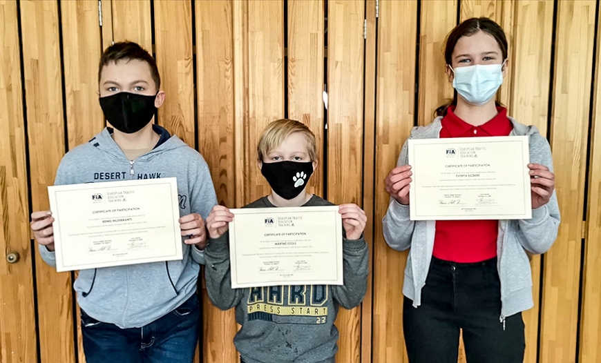 Viļķenes sestklasnieki startē Eiropas Jauno satiksmes dalībnieku sacensībās