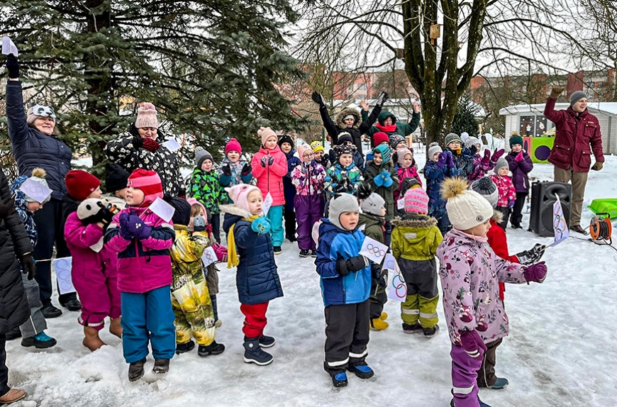 Olimpiski sportiskā noskaņa arī Limbažu «Kāpēcītī»