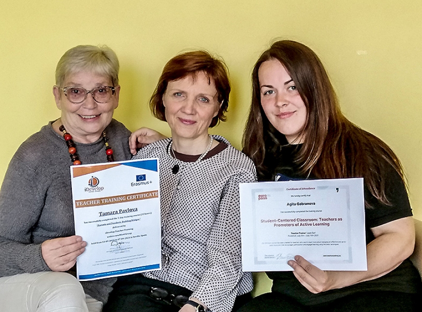 Limbažu vidusskolas pedagoģes izglītības programmas «Erasmus+» mobilitātēs