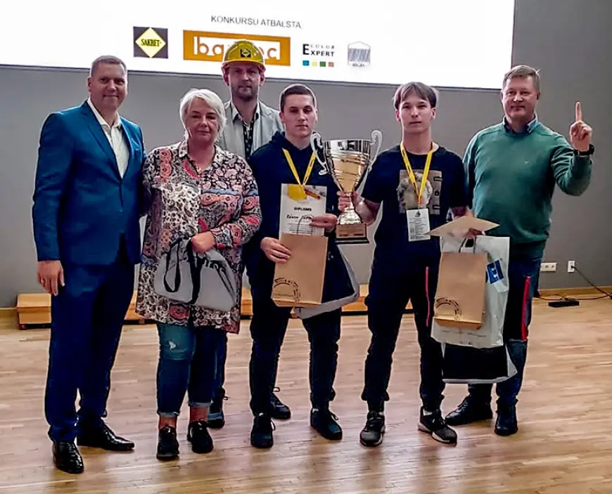 RVT Limbažu teritoriālās struktūrvienības audzēkņi uzvar konkursā «Apdarnieks»