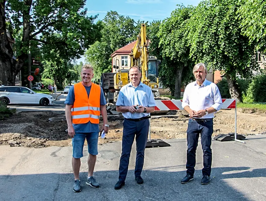 Limbažos, Jūras ielā darbs sācies