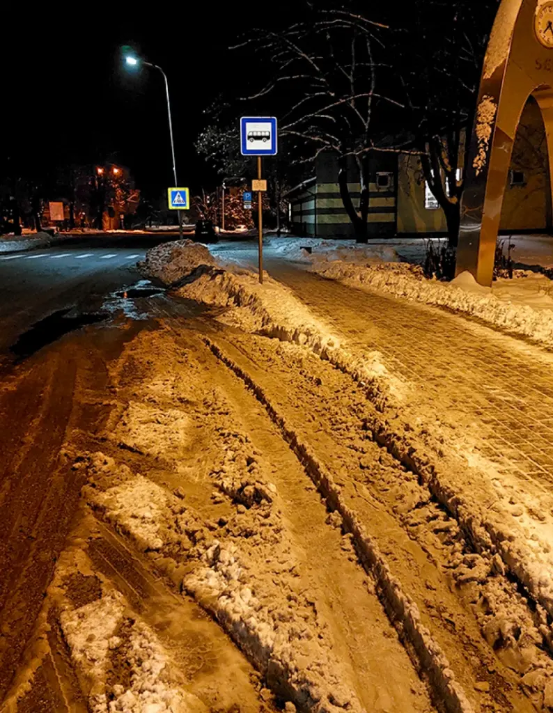 Sniegs ir gan skaists, gan rada neērtības
