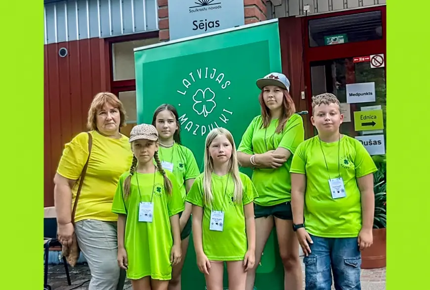 Liepupes mazpulcēni nometnē «Visu daru es ar prieku!» Sējas pagastā