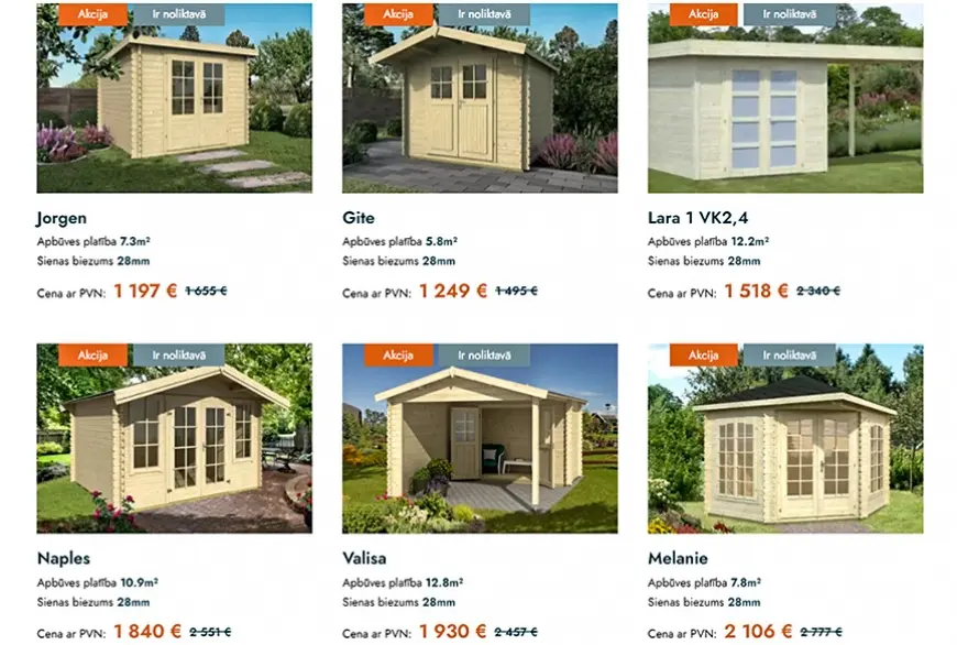 Pirtis, vasaras mājas un citi kvalitatīvi risinājumi – Deko.lv