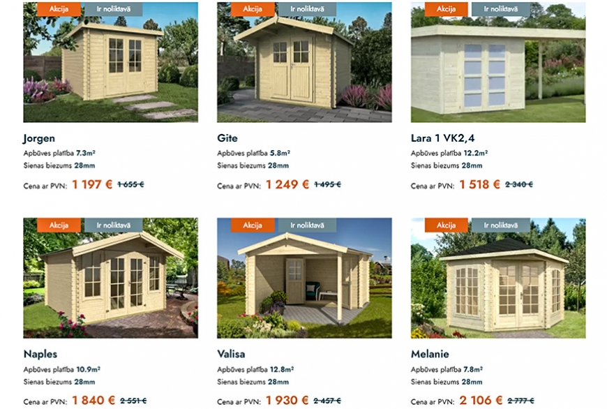 Pirtis, vasaras mājas un citi kvalitatīvi risinājumi – Deko.lv