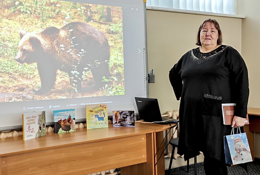 Staicelē tikšanās ar dabas bērnu grāmatu autori Ingrīdu Bērziņu