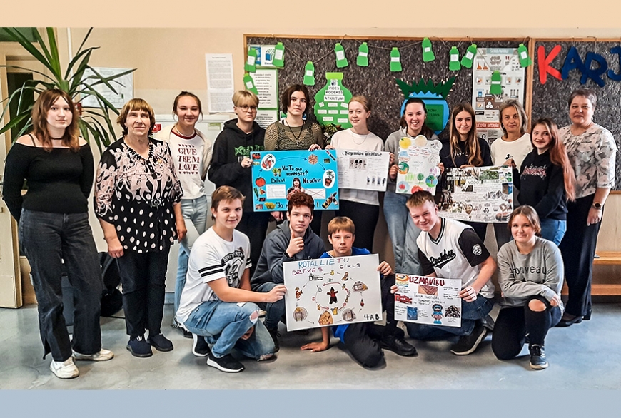 Salacgrīvas skolēni ir stilīgi un  cenšas “dzīvot zaļi”