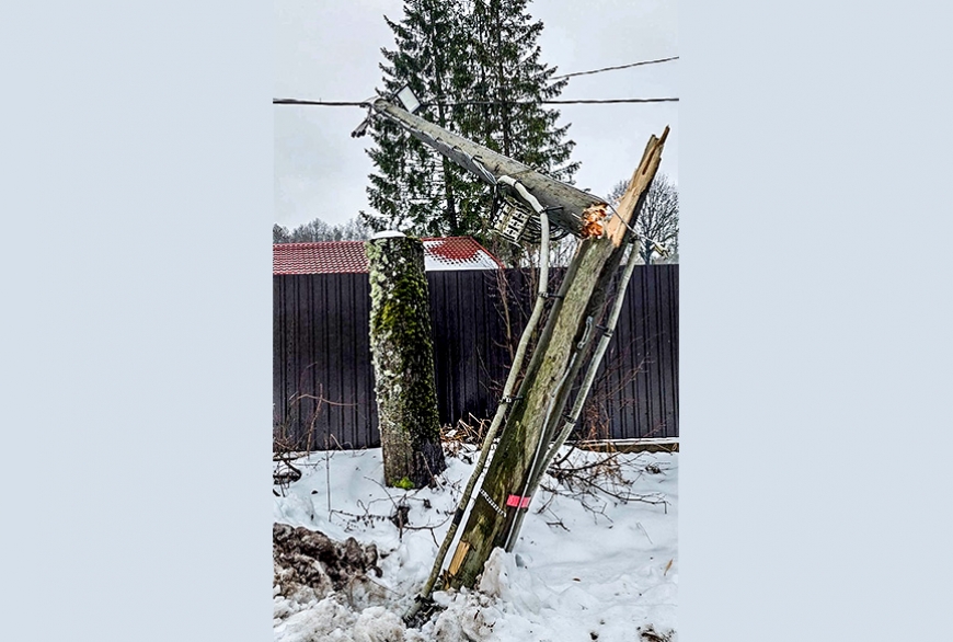 Vairāk elektrotīkla bojājumu no lauksaimniecības un mežizstrādes darbiem