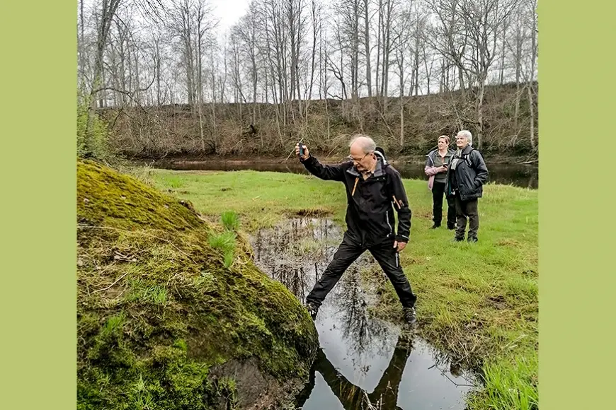 Aktīvie ļaudis dodas izzinošā pārgājienā pa Staiceles pagastu