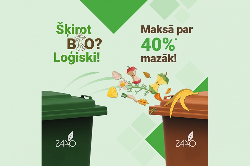 Jautājumi SIA «ZAAO» par bioloģisko atkritumu dalīto vākšanu