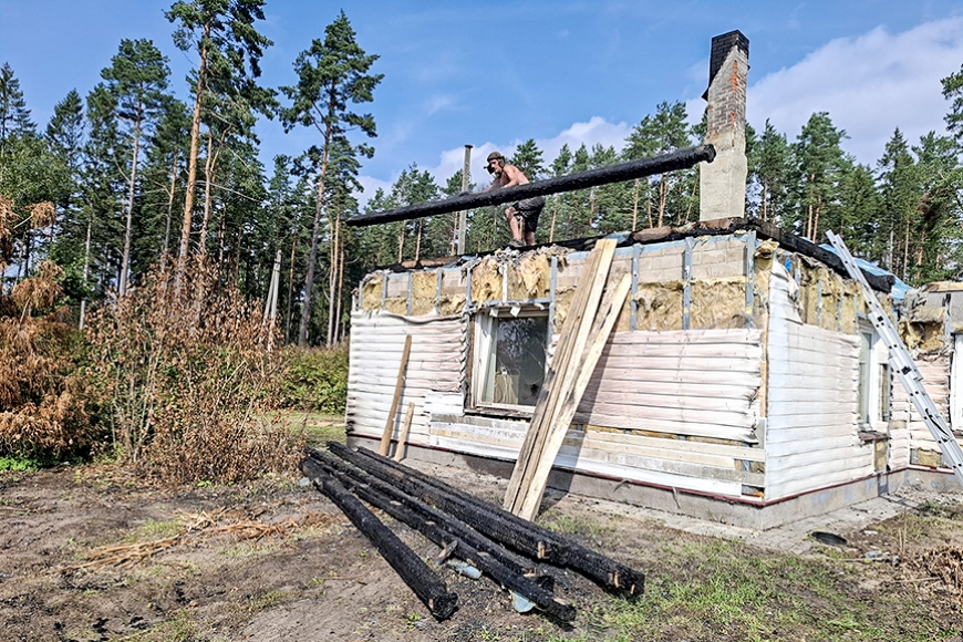 Ugunsgrēkā pamatīgi cieš dzīvojamā māja Skultes pagastā