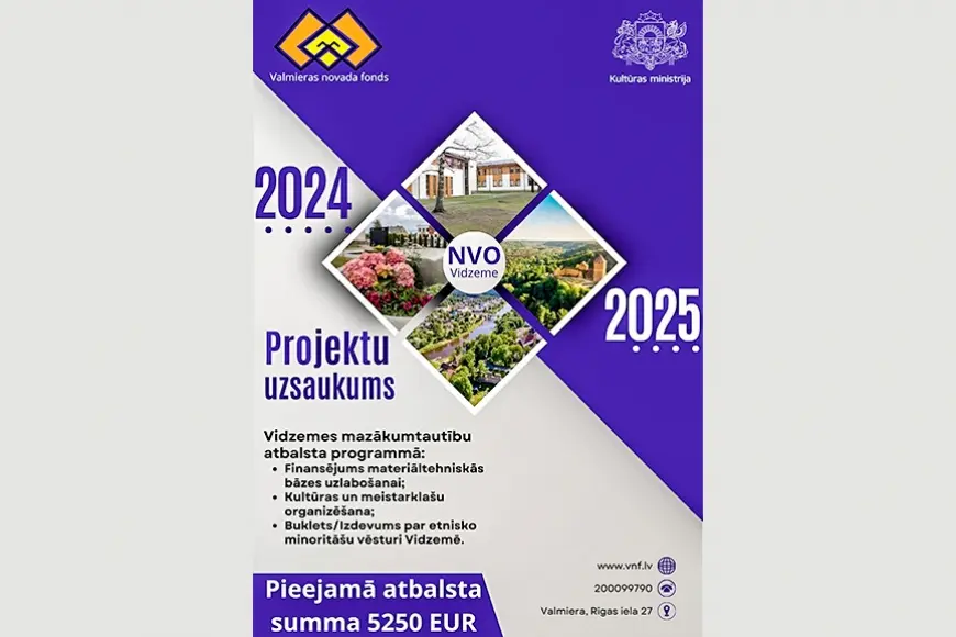 Projektu konkurss Vidzemes mazākumtautību organizācijām