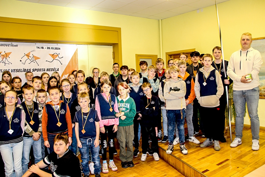 Lādezera pamatskolā – iedvesmojoša Latvijas Veselības sporta nedēļa