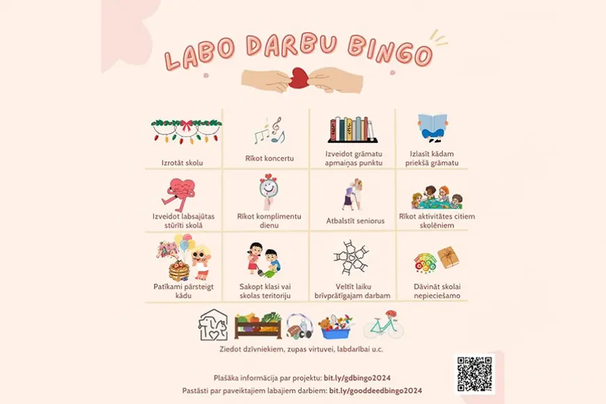 Limbažu Valsts ģimnāzijā – atkal «Labo darbu BINGO»