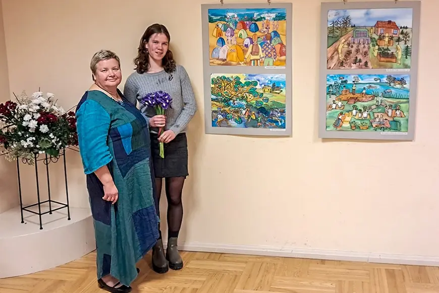 Viļķenes kultūras namā – brīnišķīga izstāde