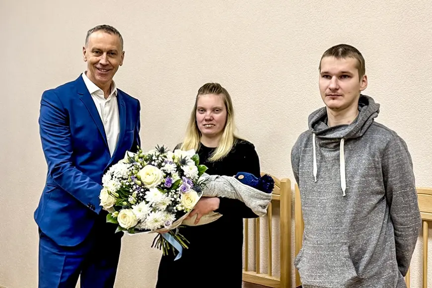 Alūksnes novada pirmais šī gada mazulis – puisītis Roberts (Vidzeme)