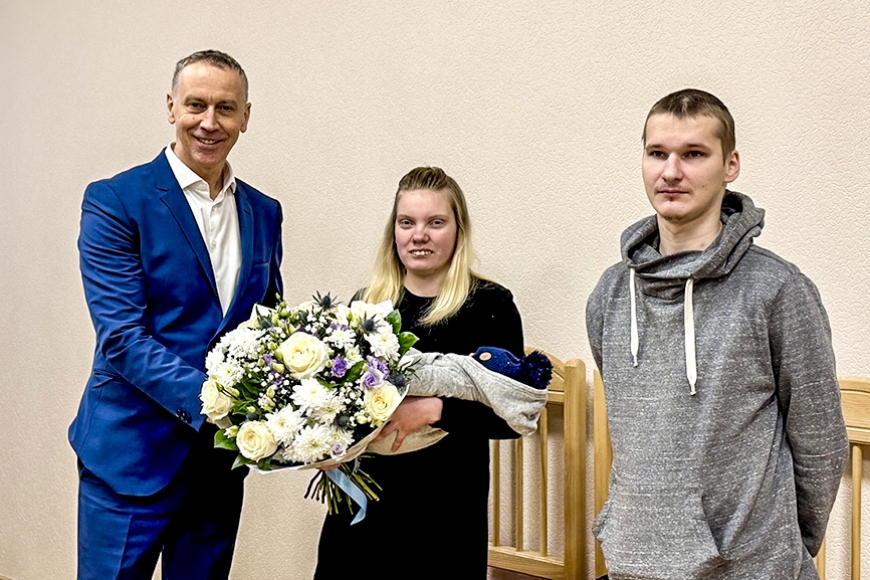 Alūksnes novada pirmais šī gada mazulis – puisītis Roberts (Vidzeme)