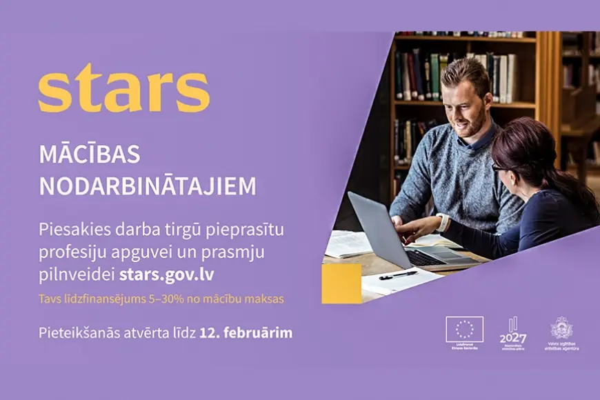 Nodarbinātie vēl var pieteikties mācībām ar ES līdzfinansējumu