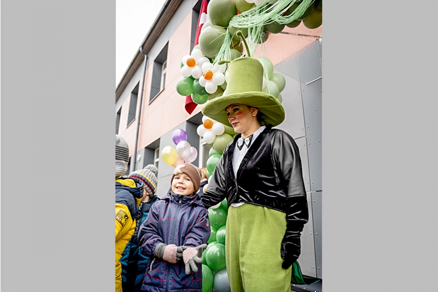 Rekonstruēta bērnudārza “Sienāzītis” ēka (Kurzeme)
