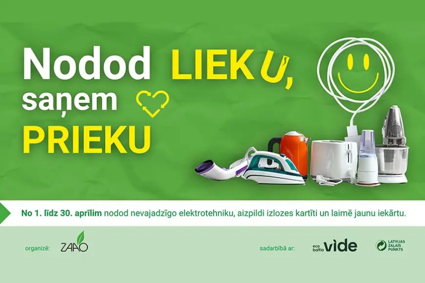 ZAAO aicina uz ikgadējo elektrotehnikas nodošanas akciju – piedalies un laimē!