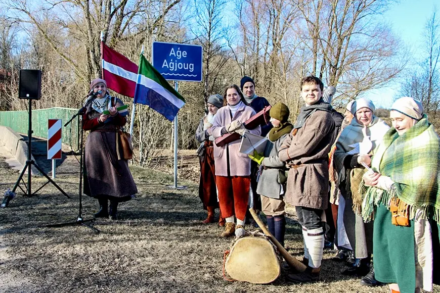 Lēdurgā atklāta pirmā vietvārda zīme Salacas līvu valodā
