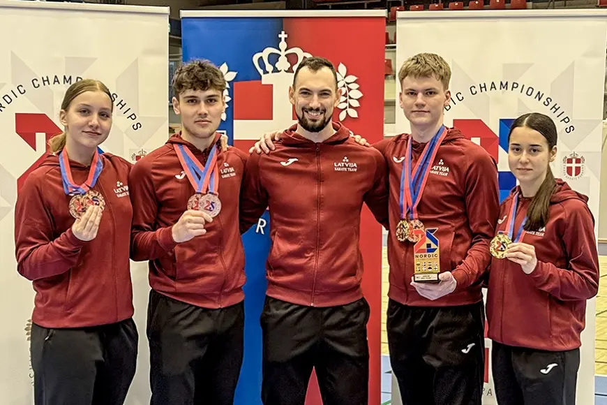 Novada karatisti izcīna godalgas Ziemeļvalstu čempionātā un citos starptautiskos turnīros