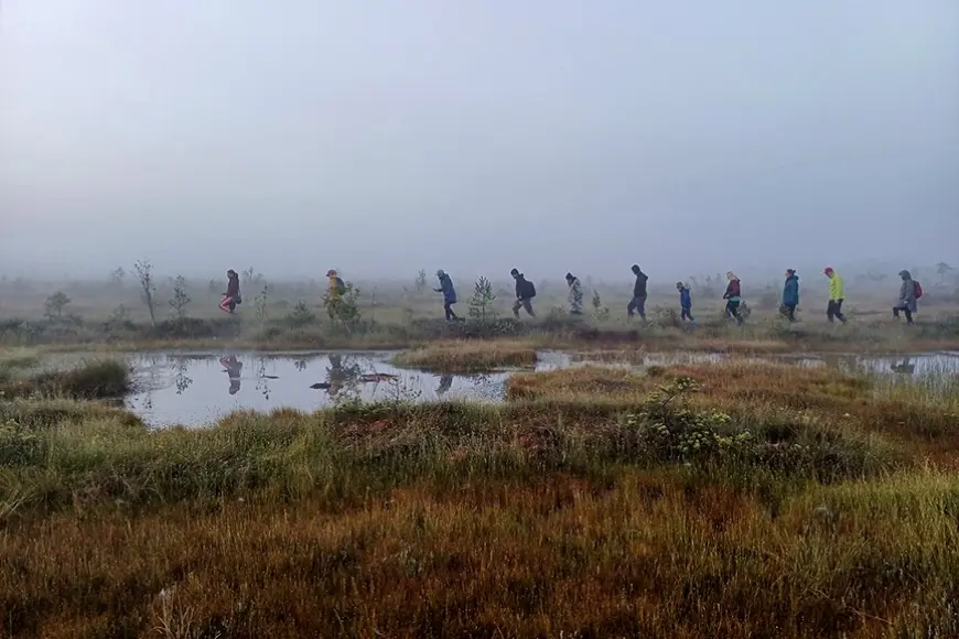 Staiceles pagastā – pārgājiens pretī saullēktam