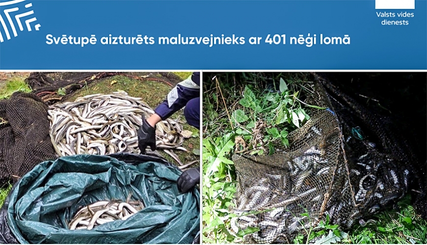 Svētupē aizturēts maluzvejnieks