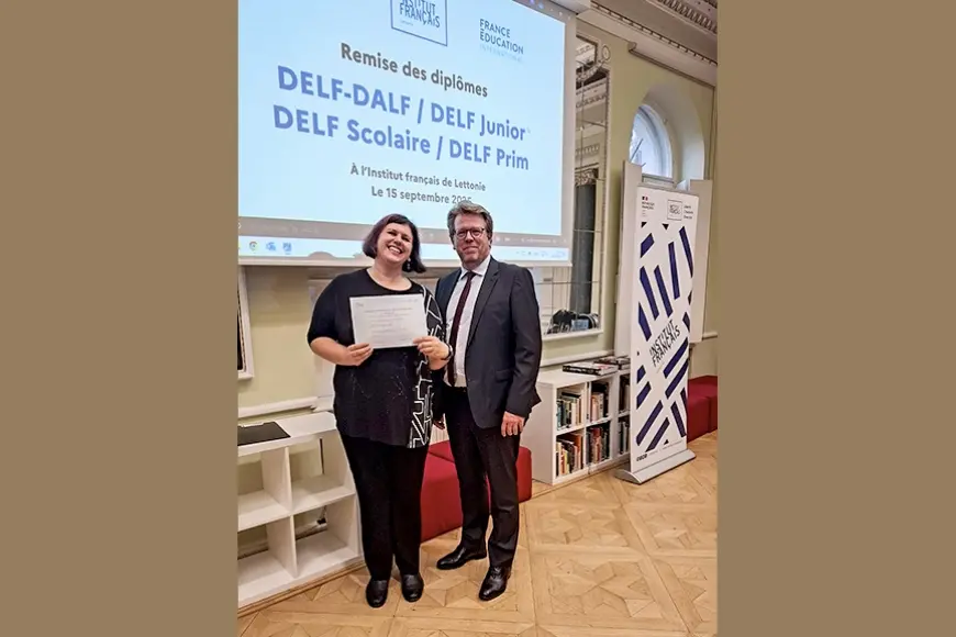 Limbažu vidusskolas pedagoģei – starptautiski atzīts franču valodas diploms