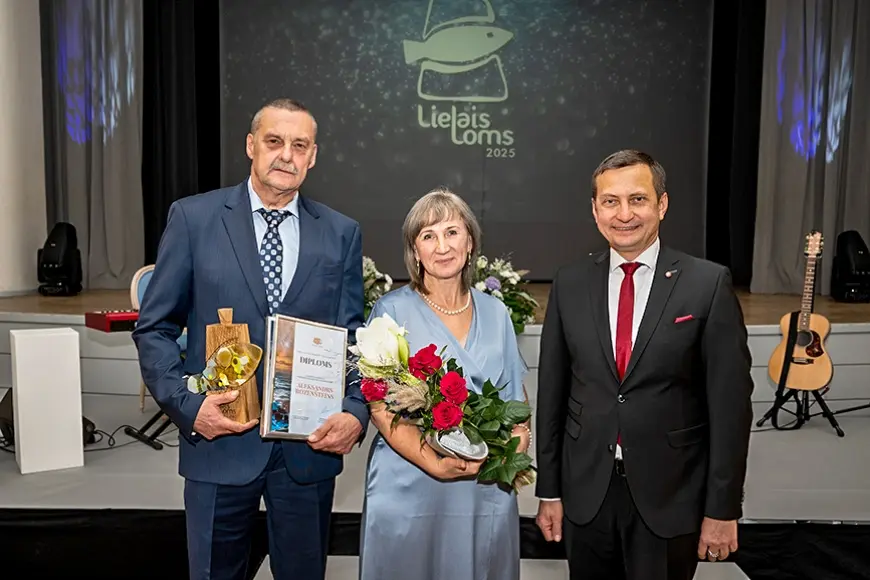 Salacgrīvietim «Lielais loms» par mūža ieguldījumu zivsaimniecībā
