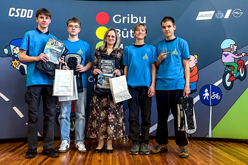 Konkursa «Gribu būt mobils» reģionālajā pusfinālā uzvar Limbažu vidusskolas «Jestrie rutki»