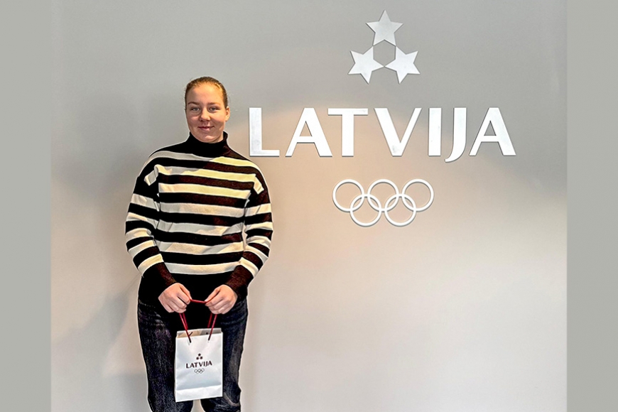 Smaiļotāja Beāte Skreitule radījusi Latvijas Jaunatnes olimpiādes saukli