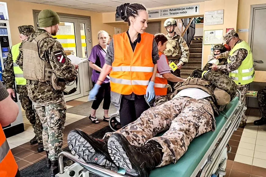 Limbažu slimnīcā – militārās medicīnas mācības