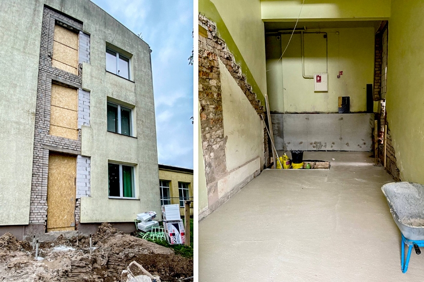 Latgale: Ludzas novada bibliotēkā turpinās lifta izbūve