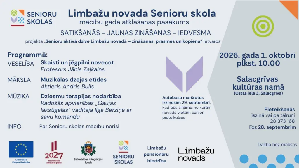 Senioru skolas atklāšanas pasākums
