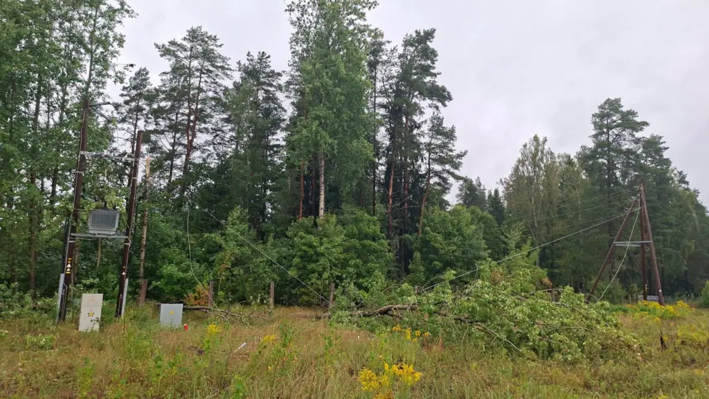 Aicinām iedzīvotājus nekādā gadījumā netuvoties bojātām elektrolīnijām